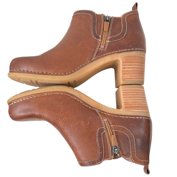 DANSKO Harlene Leather Boot 2.25" Heel Slip-On Women’s Size EU 37 = US 6.5–7 - Picture 5 of 16